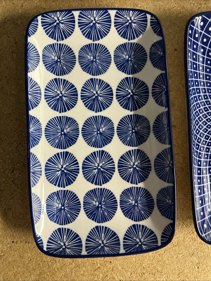 Platos rectangulares de cerámica de 9,5 pulgadas, platos de postre de pasta para cena, marca Selamica Foto 2 de 4