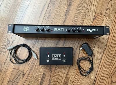 ProCo Rat R2DU Distortion Rack Mount with RFS-2 Footswitch 1980s Vintage
