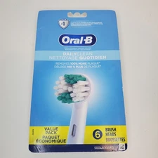 Oral-B Daily Clean Electric Toothbrush Replacement Brush Heads Refill, 6 Count