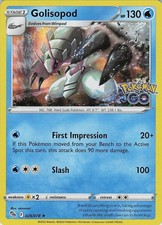 Golisopod Holo Holo Rare Pokemon GO 026/078 NM
