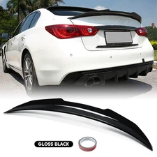 Psm Highkick Gloss Black Duckbill Trunk Spoiler Wing Fits 2014-2024 Infiniti Q50