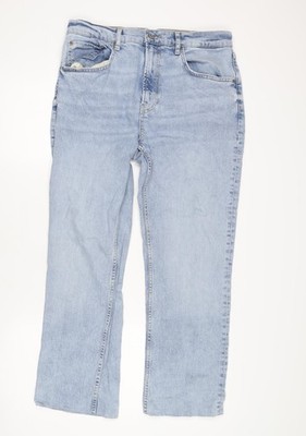 Zara blaue Straight Herrenjeans, Größe 32, helle Waschung