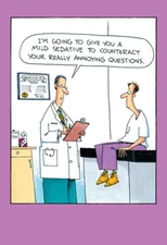 Annoying Questions Funny Get Well Card - Greeting Card by Nobleworks