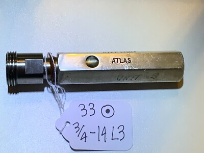 ATLAS -   3/4-14 NPTF- L3  - THREAD PIPE GAGE 