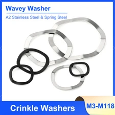 Crinkle Washers Wavey Washer 304 A2 Stainless Steel & Spring Steel M3 - M118