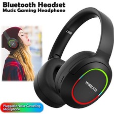 For Samsung Galaxy A06 A07 A17 A35 A55 Wirelss Bluetooth RGB Headset Earphone