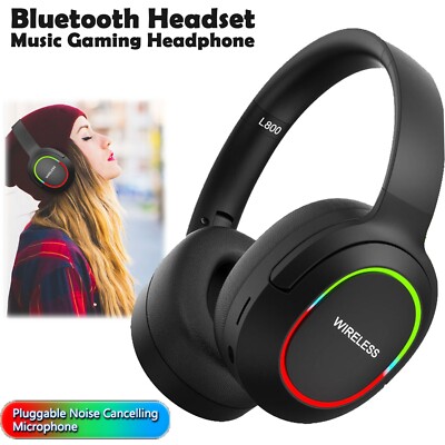 For Apple iPhone 11 Pro/Pro Max XR/XS Max Wirelss Bluetooth RGB Headset Earphone