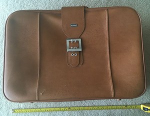 vintage leather suitcase ebay
