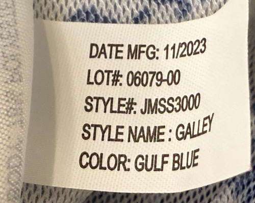NWT JOHNNIE-O GULF BLUE GALLEY PRINTED 7" SURF SHORTS BOARDSHORTS SWIM TRUNKS S - Picture 9 of 10