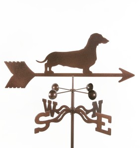 Dog-Dachshund-Weathervane-Vane-Weiner-Doxie-Complete-w-Choice-of-Mount