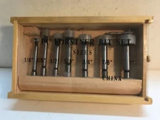 7 Pc Forstner Bit Set with wooden box  TA