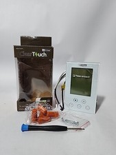 KING K302PE ClearTouch Electronic 7-Day Programmable Thermostat, White