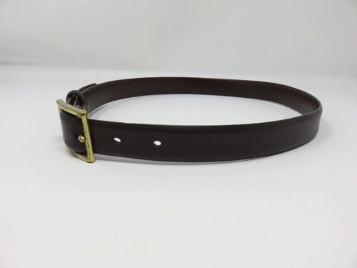 Coach Womens Brown Leather Belt 8568 1" wide Brass Buckle 34 in - Picture 2 of 10