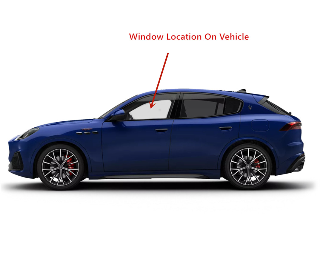 Fit 2023-2024 Maserati Grecale Driver Left Side Front Door Window Door Glass