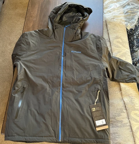 Flylow Albert Insulated Jacket XXL-Black With Blue Highlight-NEW-450.00List