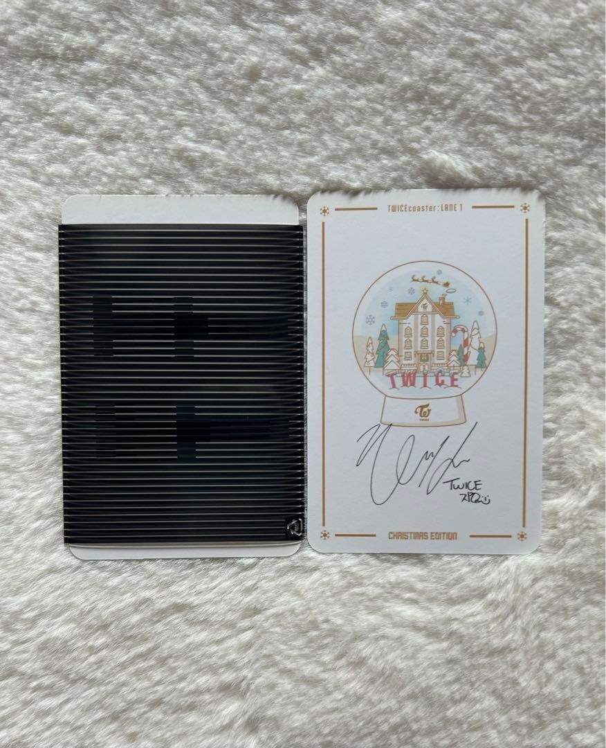 TWICE JIHYO クリスマストレカ TWICE JIHYO Christmas Edition Official Photocard Photo Card