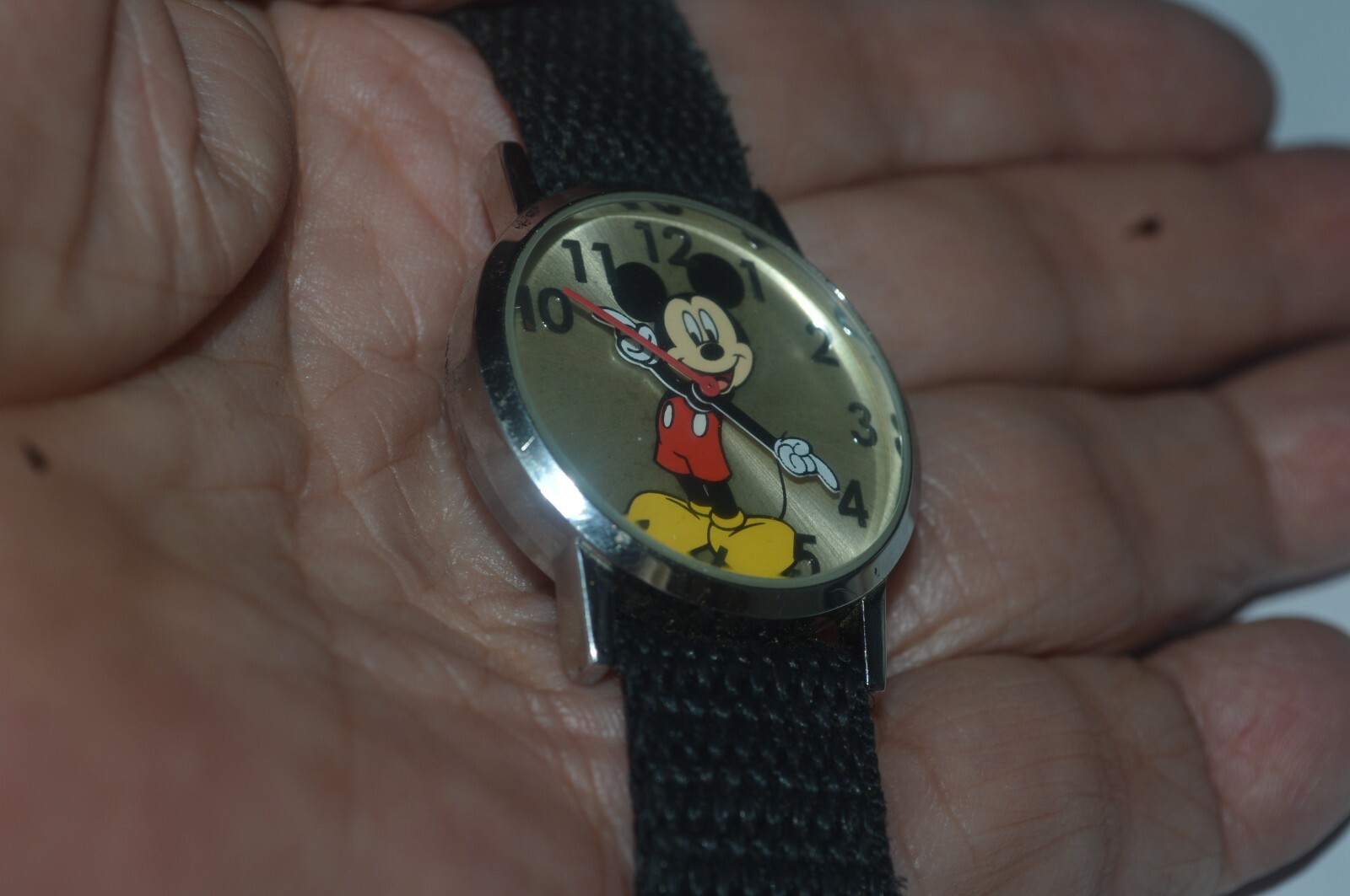 Mickey Mouse Watch By MZB 33mm Unisex Quartz 9 In Strap Rotating Arms Tested Wor