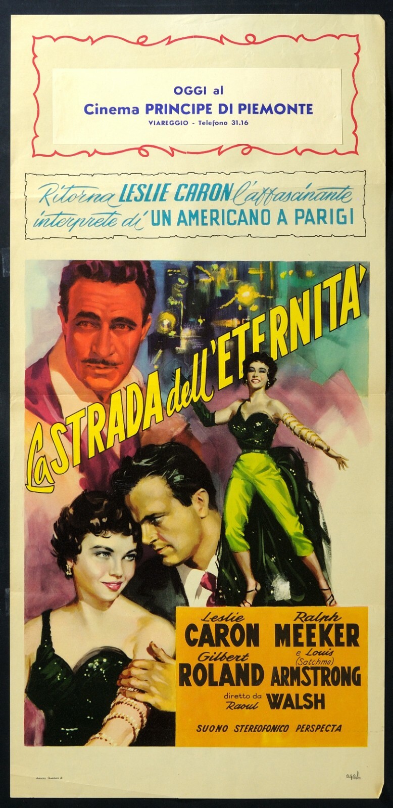 Locandina originale film La strada dell'eternità (1952) - Regia di Raoul Walsh