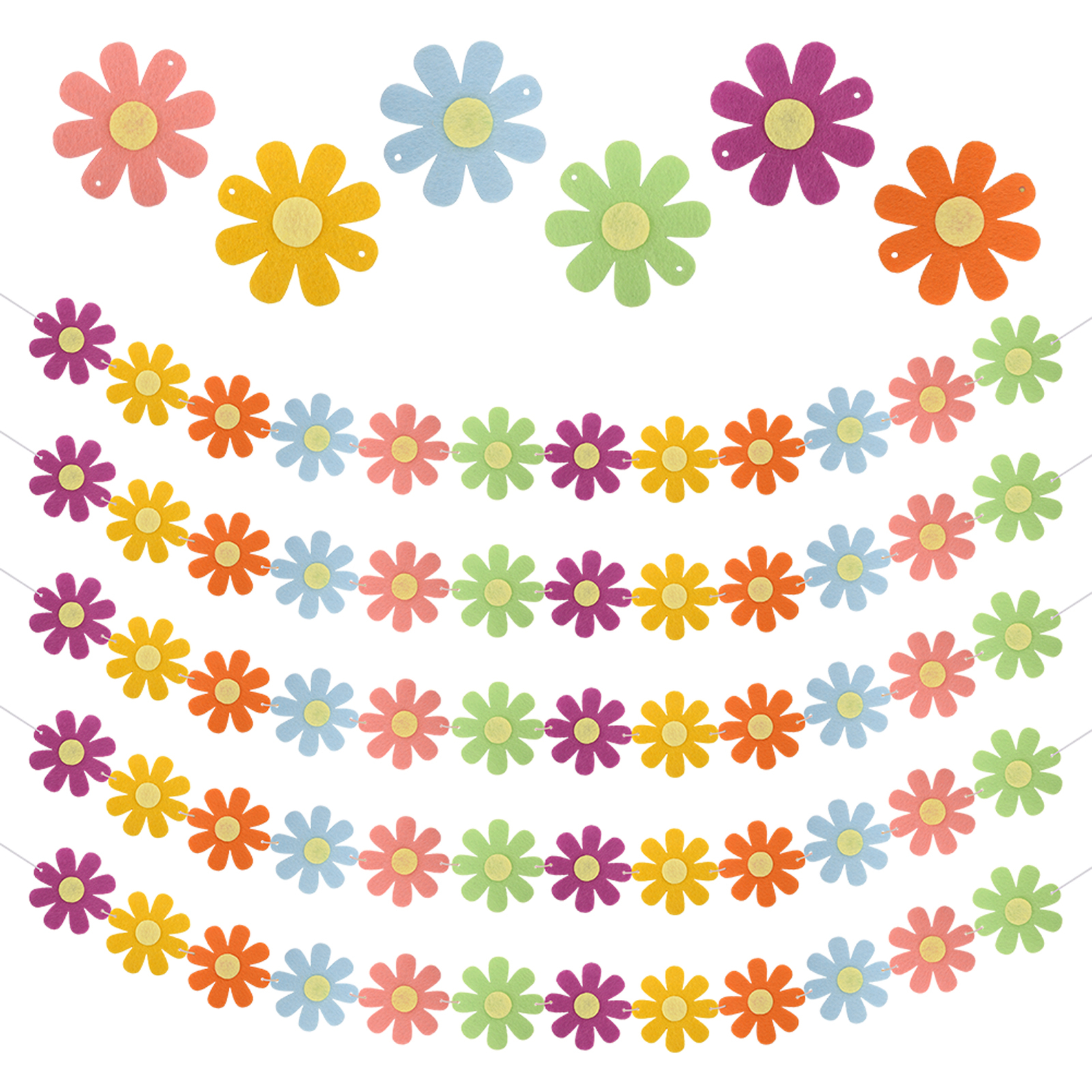 String Party Supplies Home Decor Indoor Outdoor Easy Use Hanging Daisy