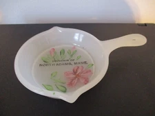 Circa1915 Souvenir Clambroth Glass Fry Pan Skillet North Adams Massachusetts