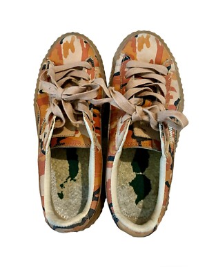 Puma X Fenty by Rihanna Women's 7.5 Creeper Camo Sneakers