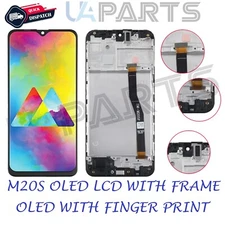 For Samsung Galaxy M20S OLED LCD Touch Screen Display Assembly With Frame Black