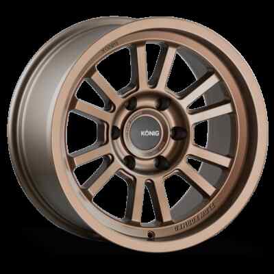 18x9 +0 Konig HT1 5x127 Satin Bronze Wheels (Set of 4)