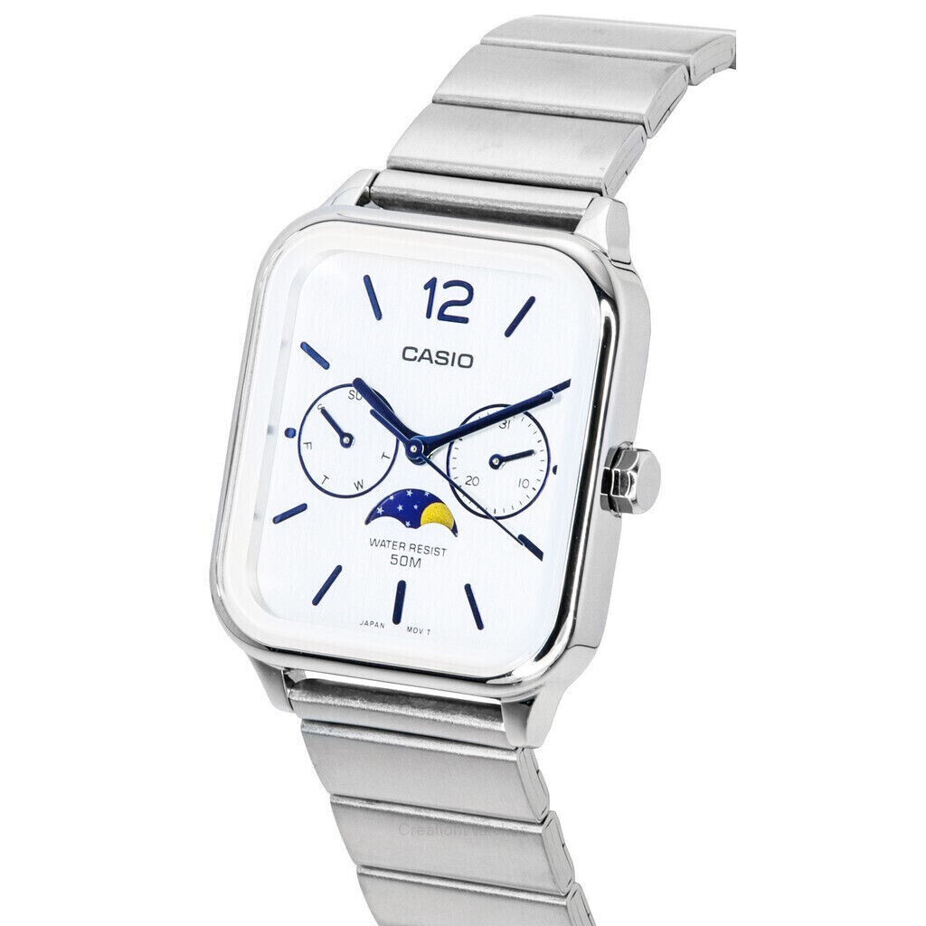 Casio MTP-M305D-7A Moonphase Quartz Stainless Steel Men's Casio MTP-M305D-7A Moonphase Quartz Stainless Steel Men's