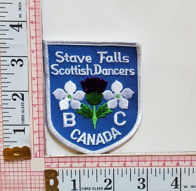 Scottish Dancers Stave Falls B.C. Canada Jacket Hat Vest Patch Crest