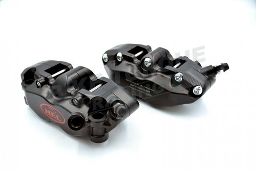 HEL Billet V2 Black 4 Piston Front Brake Calipers & Brembo SA Brake Pads to fit - Picture 7 of 7