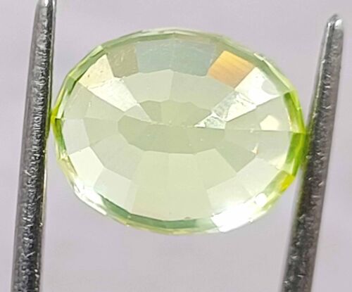 12.30 Ct Natural Rare Green Peridot Oval Cut AAA Certified Loose Gemstones AKQ - Picture 8 of 9