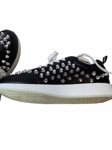 John Richmond Women's Studded Leather Fashion Sneaker Shoes Black Size 36/US 5.5 - 第 3/9 張圖片