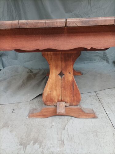 Antique Spanish Oak Refectory Kitchen Dining Table - Picture 5 of 5