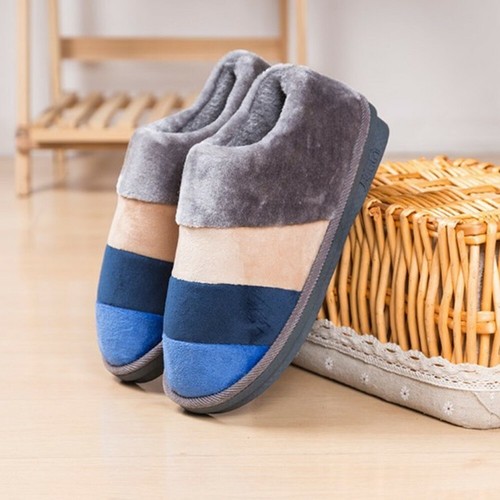 Damenschuhe Hausschuhe rutschfest flach Home Damen Herren Plüsch weich dick warm - Bild 5 von 11