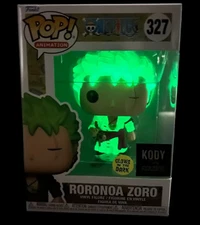 Funko Pop! Vinyl Figure One Piece - Roronoa. Zoro KODY EXCLUSIVE!!! glows