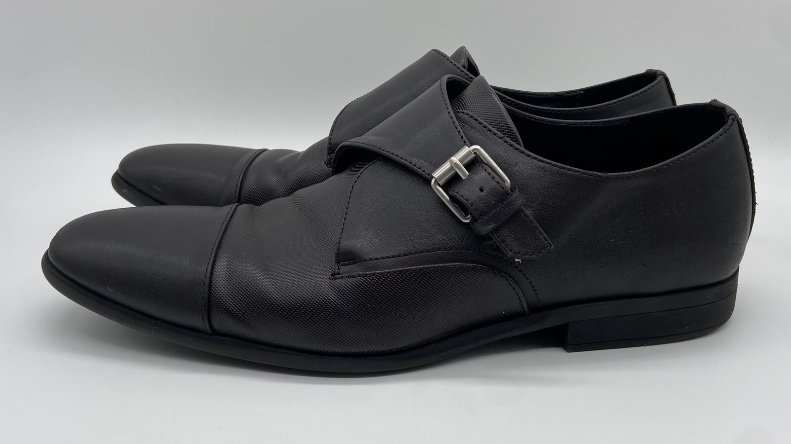 *LOT* Calvin Klein Men's Black Lace Up & Dark Brown Buckle Strap Dress Shoes; 10 thumbnail 13