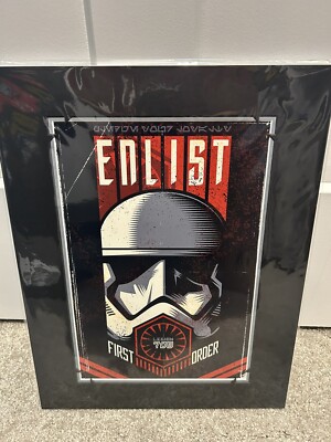 Disney- Enlist Deluxe Print 18x14  - Star Wars - Limited Edition - Brand New
