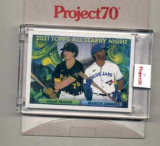 2021 Topps Project 70 Adam Frazier, Marcus Semien card #ASG4. nrmt-mt