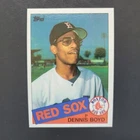 DENNIS "OIL CAN" BOYD ROOKIE CARD 1985 Topps #116 Red Sox Pitcher