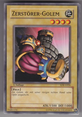 YU-GI-OH Zerstörer Golem Common SDK-G026