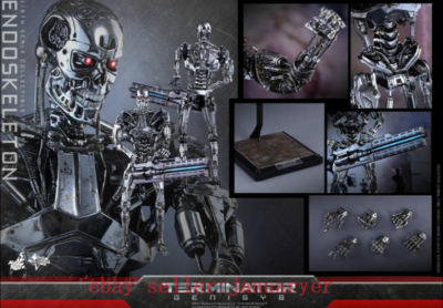 Hot Toys 1/6 Mms352 Terminator Genesis T800 Skeleton Action Figure