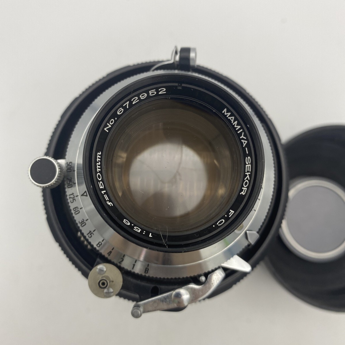美品 Mamiya Sekor 150mm f5.6 Mamiya Sekor 150mm f5.6 Blue Dot Lens for Mamiya Press Japan [Near