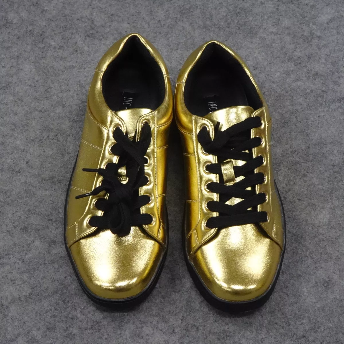 Metallic gold shoes mens clearance