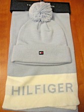 tommy hilfiger hat and scarf set womens