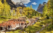 Landscape nature yoho national park canada mountains Custom Gaming Mat Desk