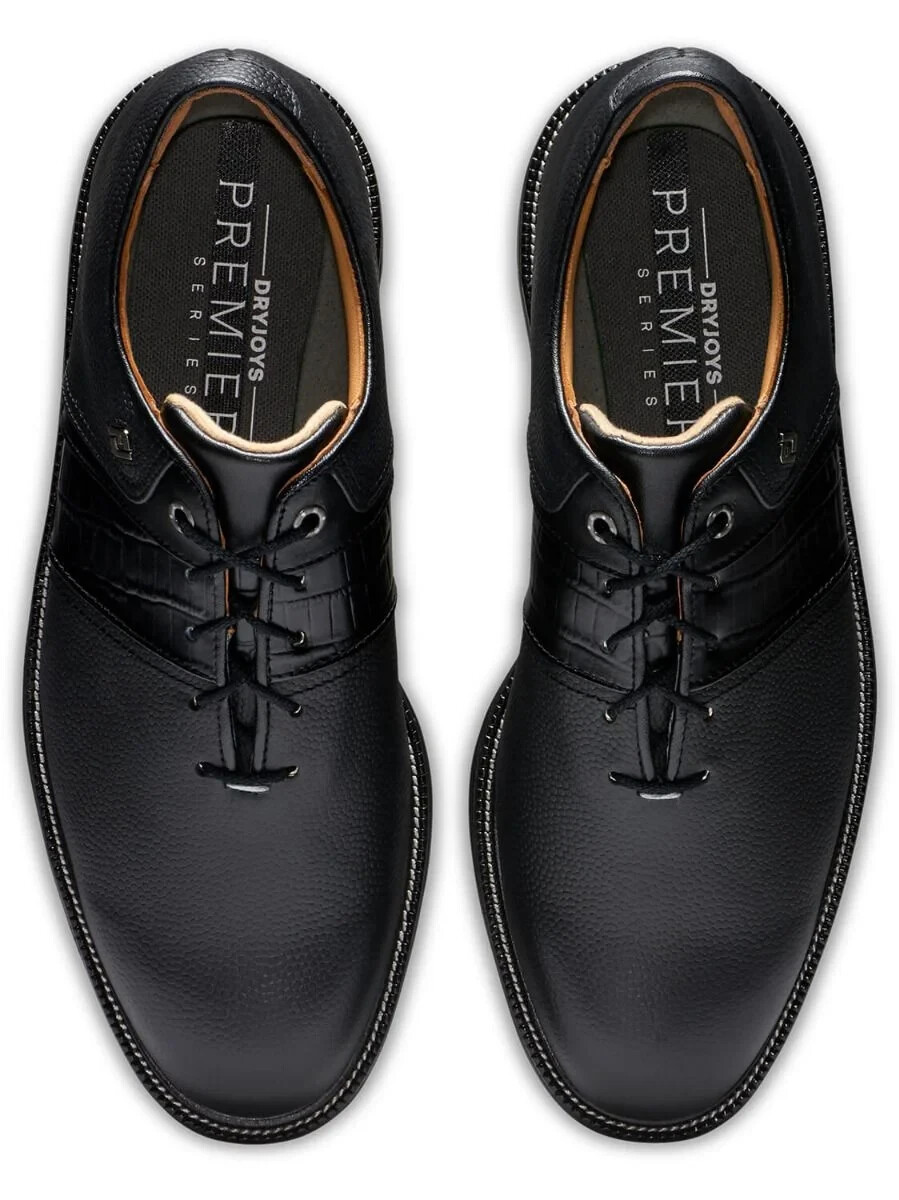 FootJoy Dryjoys Premiere Series Packard Golf Shoes - Black 53924