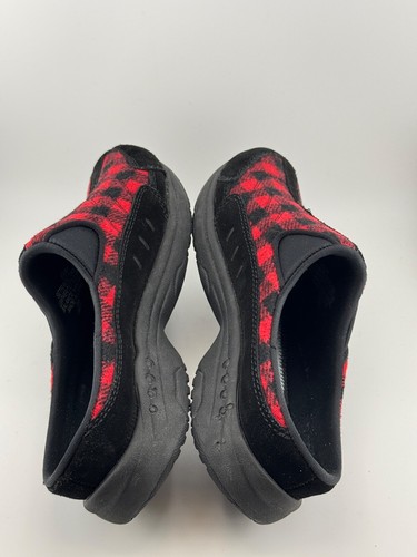 Women's Leather/Textlile Easy Spirit Travelport Clog Black/Red Size 6.5 Medium - Picture 4 of 9