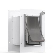 Baboni Small Pet Door in Wall Steel Frame Telescoping Tunnel
