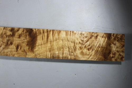 Mástil de guitarra en blanco agujero de gusano dorado ladrido madera burl luthier suministro - Imagen 6 de 7