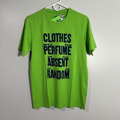 NEW SPRZ NY Uniqlo Daniel Martinez MoMA Perfume Random Green T-Shirt Mens Medium